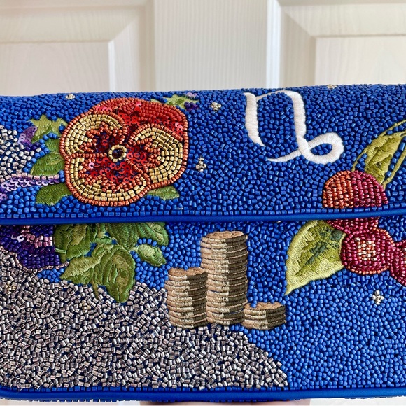 STAUD ZODIAC BEADED TOMMY BAG CAPRICORN - Picture 7 of 8